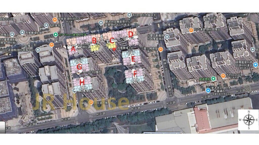 上好-格局相對位置空拍圖-近景