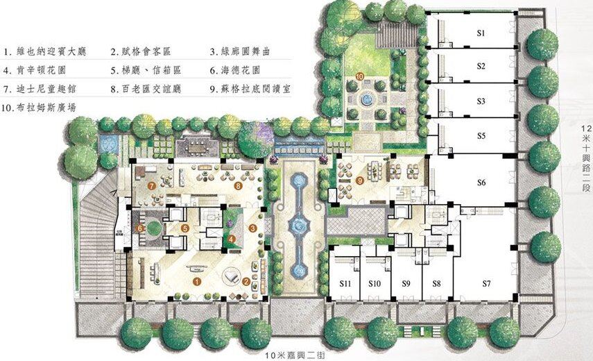 仁發上境-公設平面圖