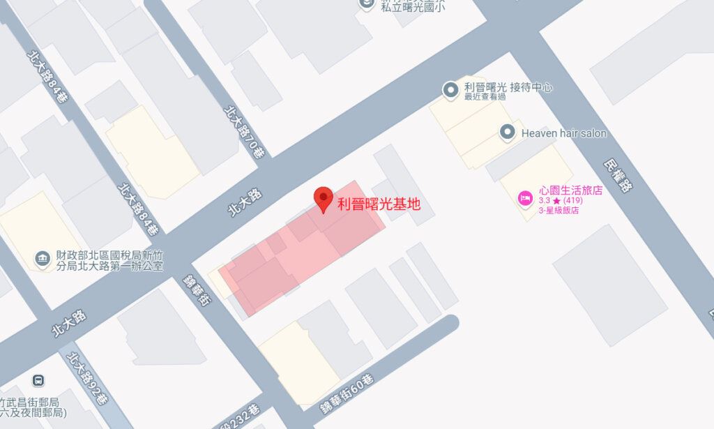 利晉曙光-基地位置圖