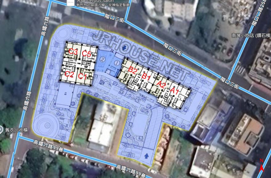 協勝大聚-格局相對位置空拍圖-近景