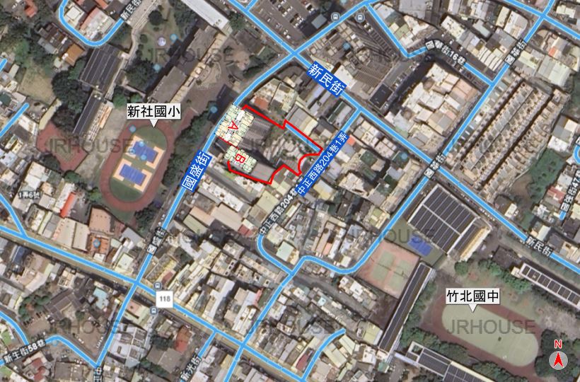 協和閱-格局相對位置空拍圖-遠景