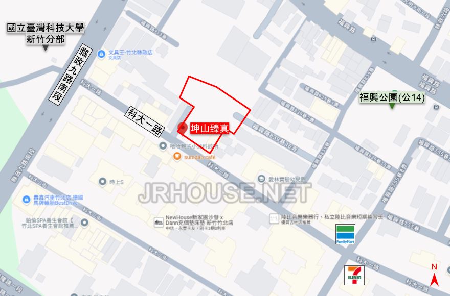 坤山臻真-基地位置圖
