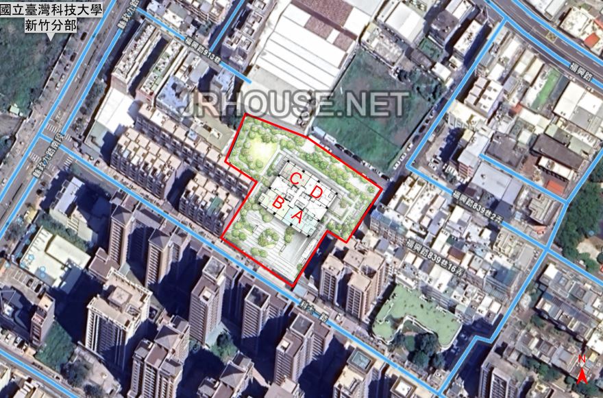 坤山臻真-格局相對位置空拍圖-遠景
