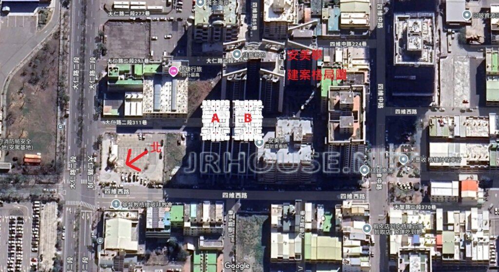安美學-空拍格局相對位置圖-遠景