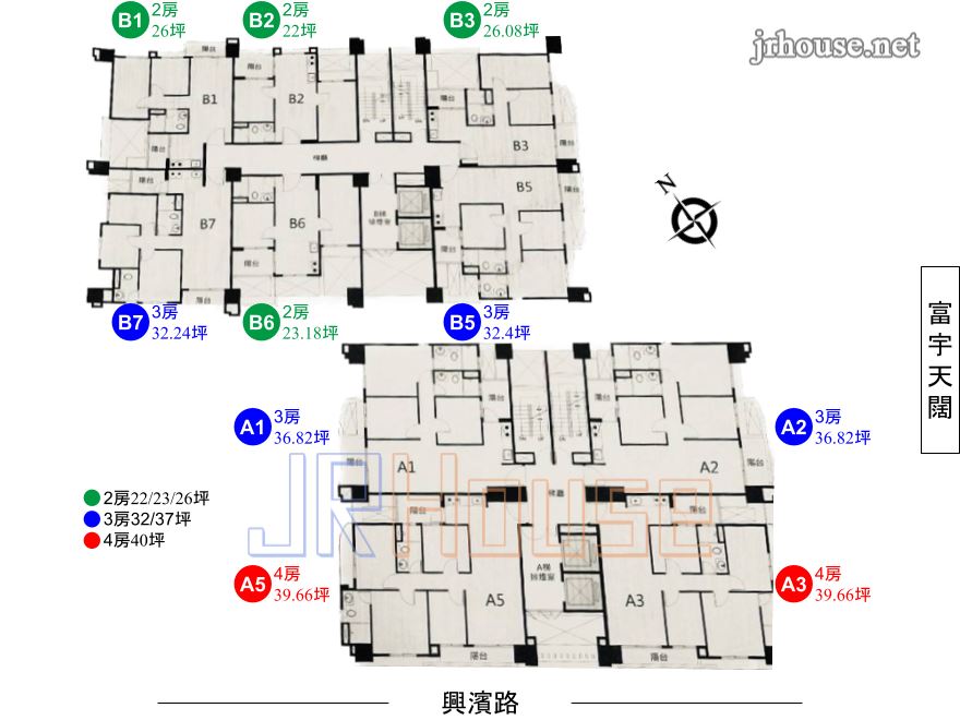 富宇仰睦-格局平面圖