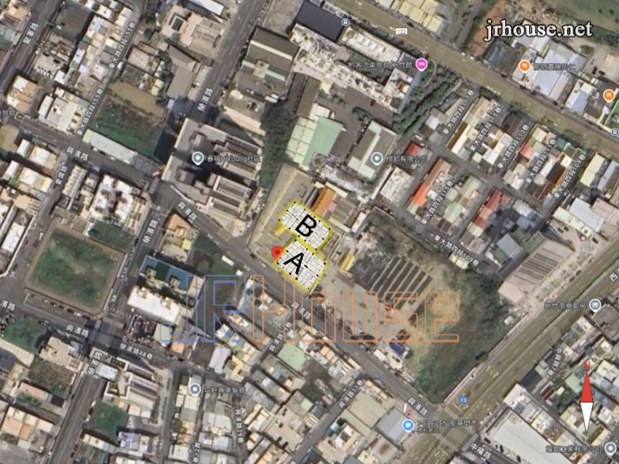 富宇仰睦-格局相對位置空拍圖-遠景