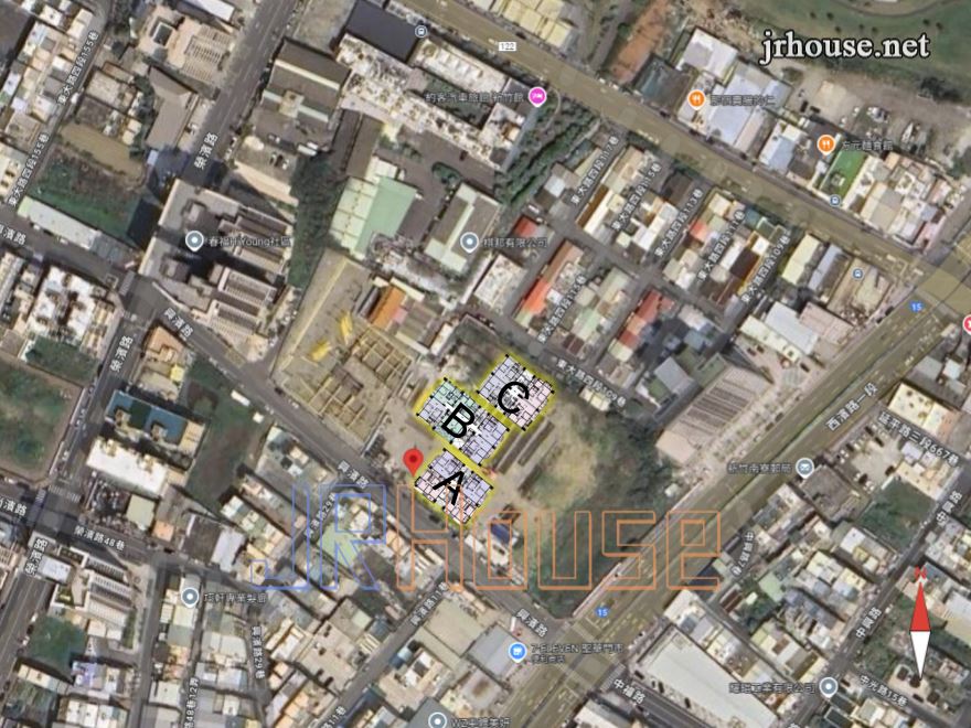 富宇天闊-格局相對位置空拍圖-遠景