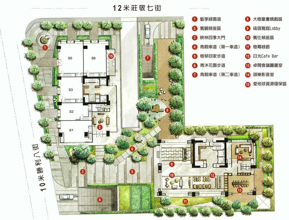富宇雙學苑-公設平面圖