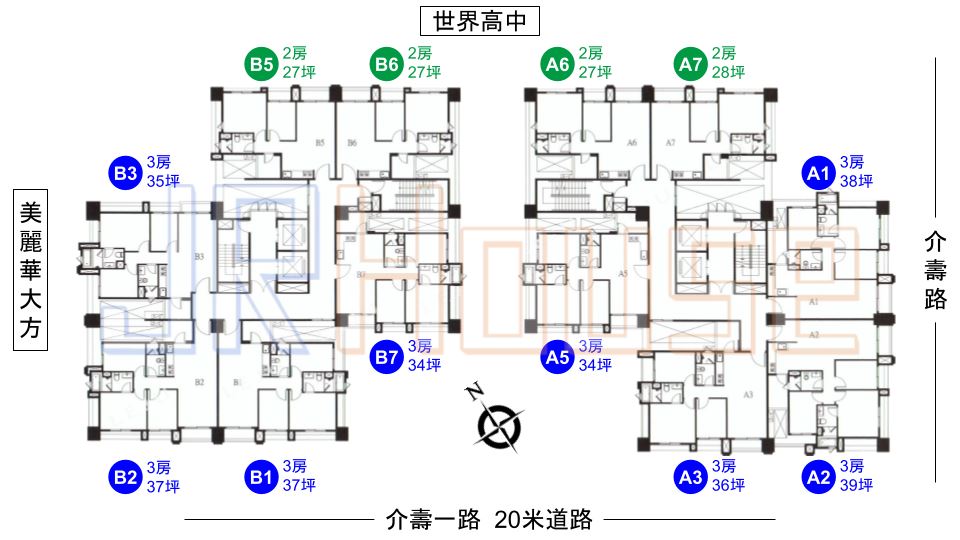 寶睿博苑-格局平面圖