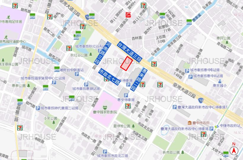 市政壹號廣場-基地位置圖