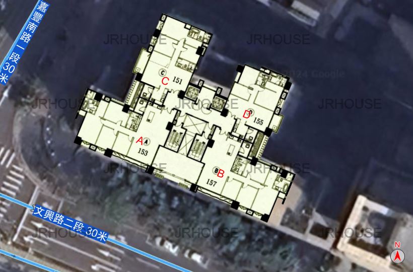 惠友紳-格局相對位置空拍圖-近景