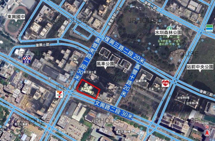 惠友紳-格局相對位置空拍圖-遠景