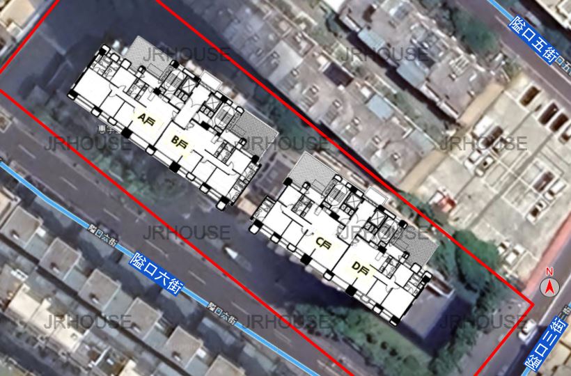 惠宇上澄-格局相對位置空拍圖-近景