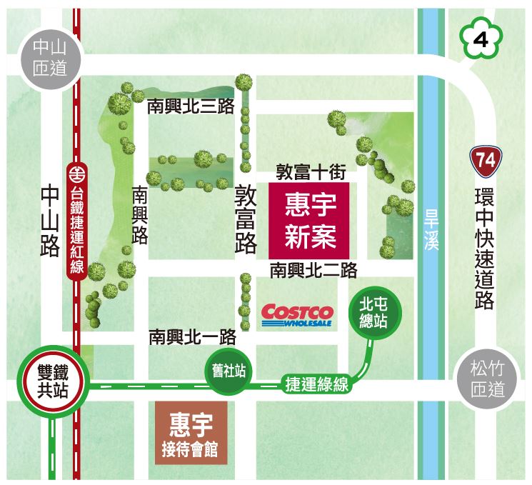 惠宇大悅-交通機能圖2