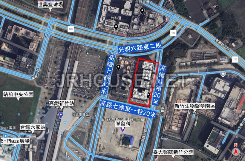 惠宇謙和-格局相對位置空拍圖-遠景