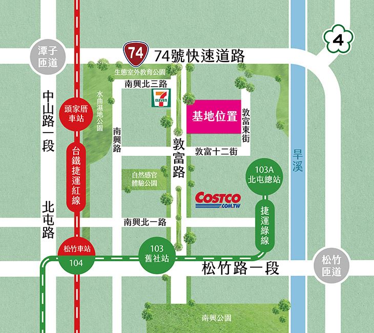 惠宇謙富-交通機能圖