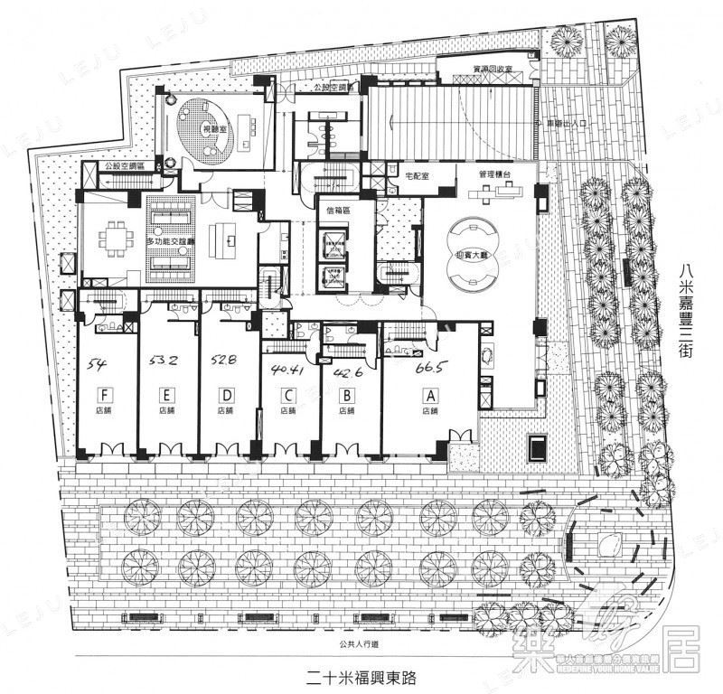 惠宇謙里-公設平面圖