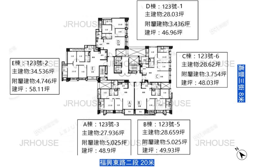 惠宇謙里-格局平面圖