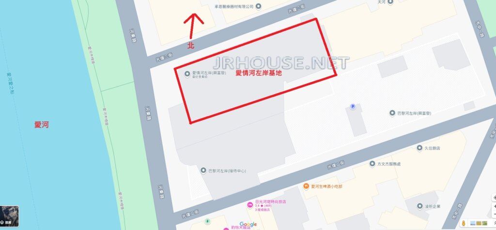 愛情河左岸-基地位置圖
