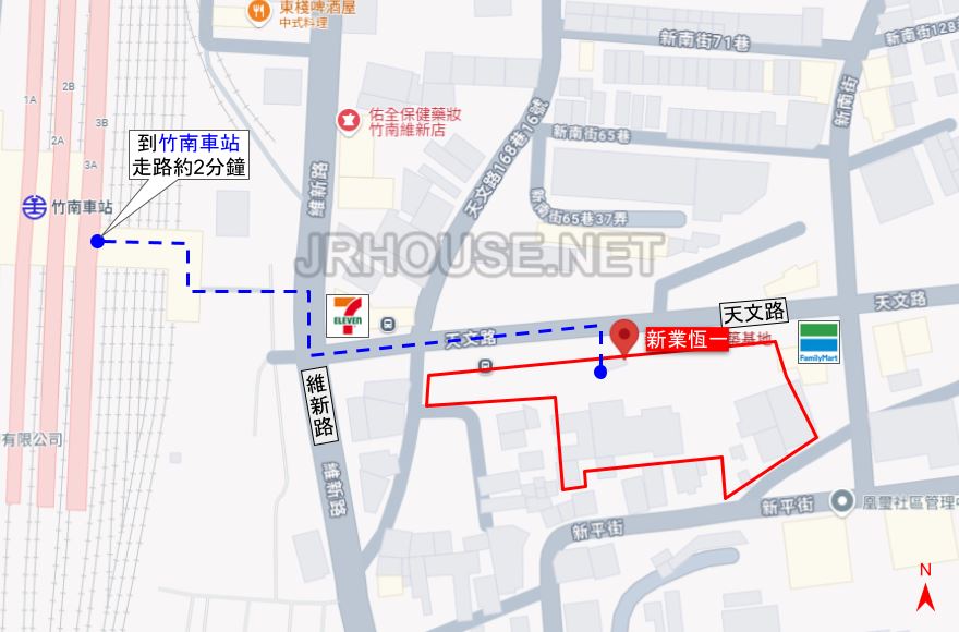 新業恆一-基地位置圖