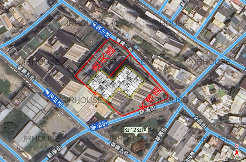 椰林上選-格局相對位置空拍圖-遠景