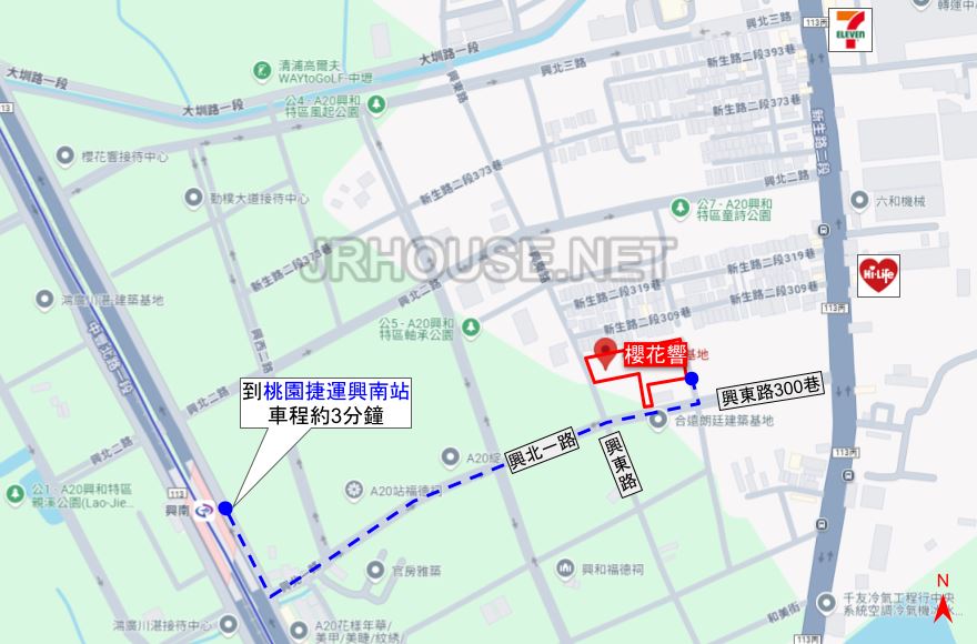 櫻花響-基地位置圖