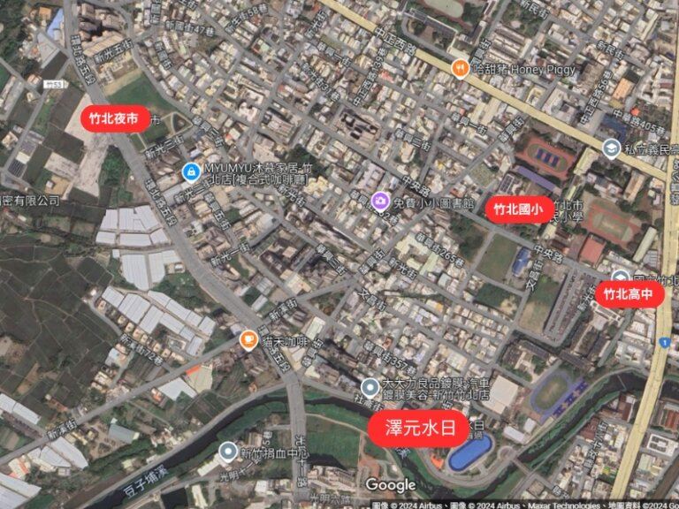 水日-格局相對位置空拍圖-遠景