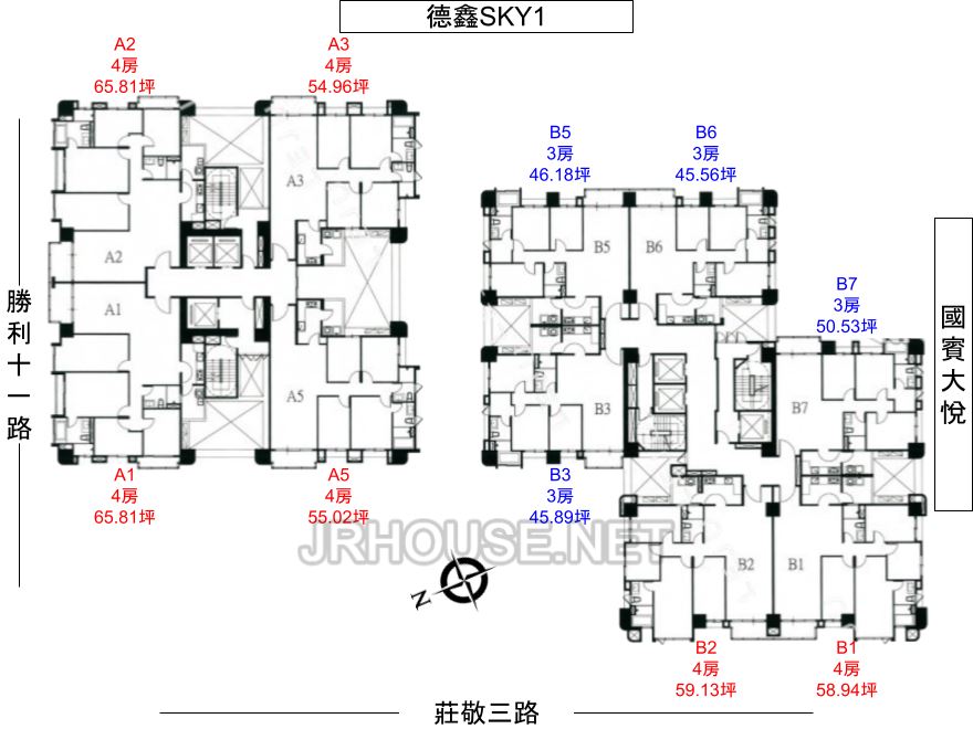 湛高峰-格局平面圖