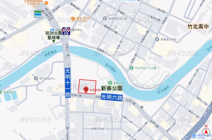 皇普雲鼎-基地位置圖