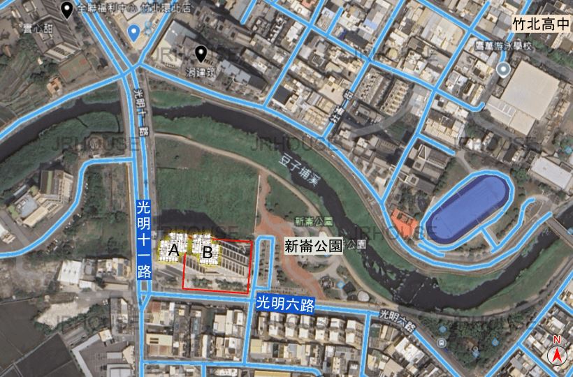 皇普雲鼎-格局相對位置空拍圖-遠景