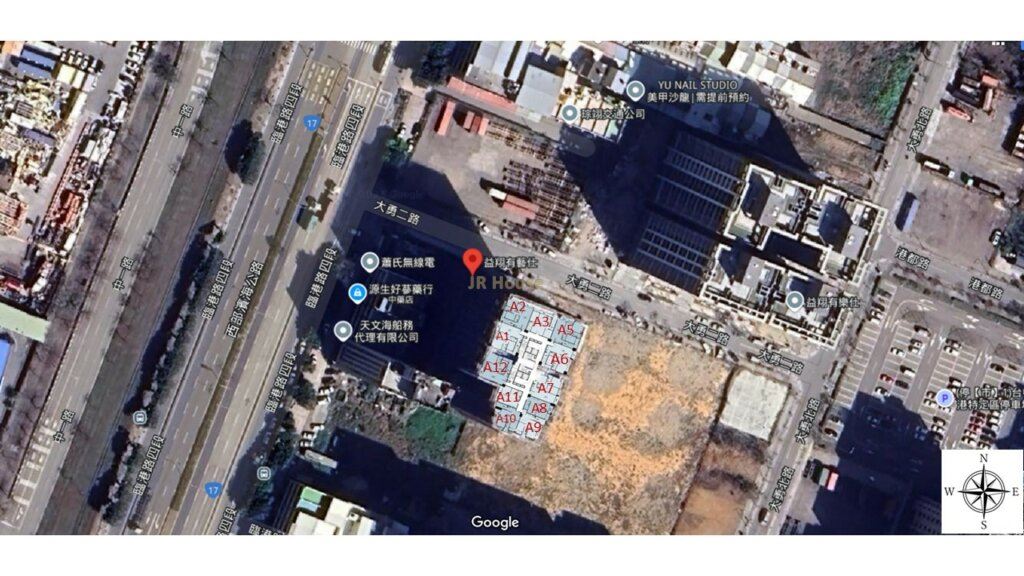 益翔有藝仕-格局相對位置空拍圖-遠景