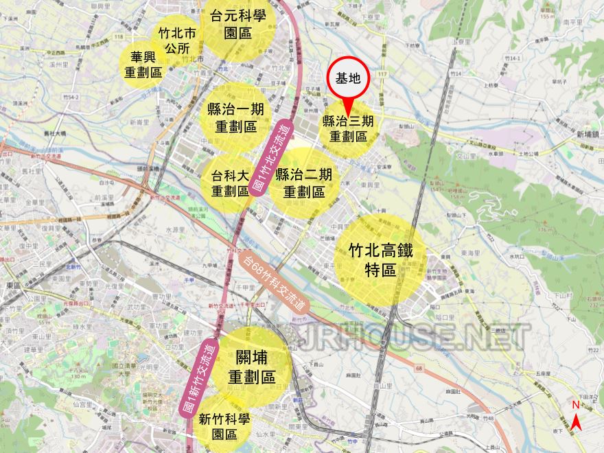 富宇天空樹-竹北縣三-地理位置