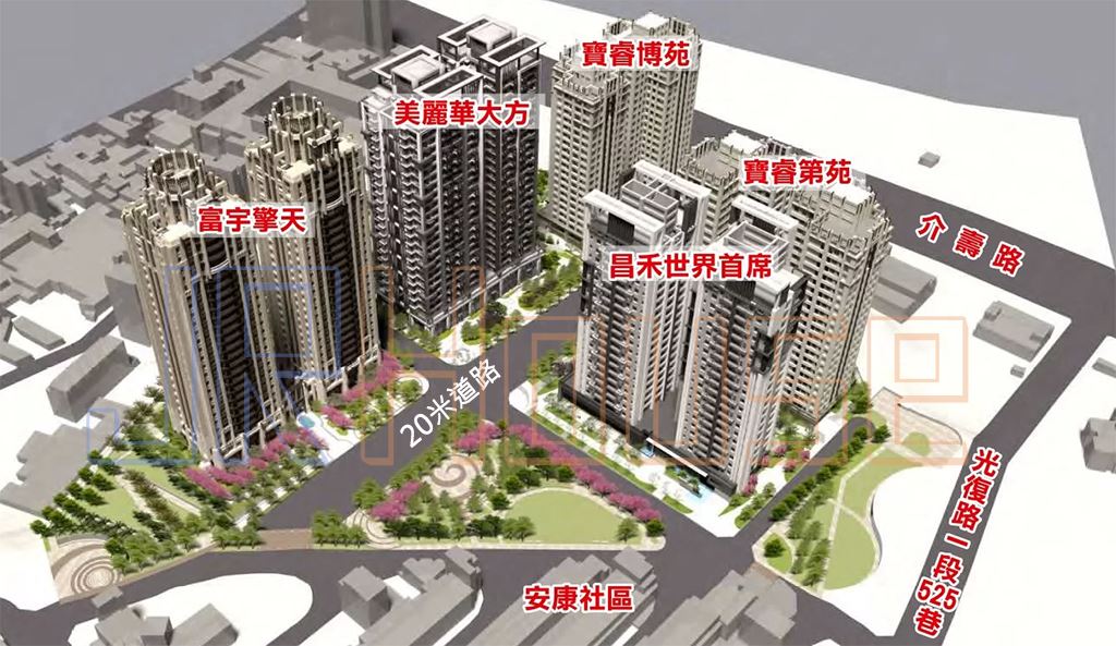 竹科介壽段建案-分布圖