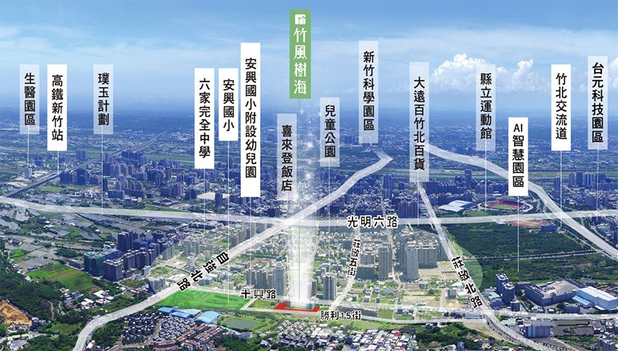 竹風樹海-生活機能圖