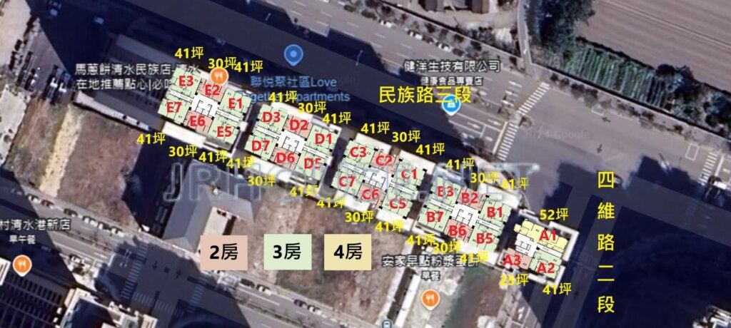 聯悅聚-空拍格局相對位置圖-近景