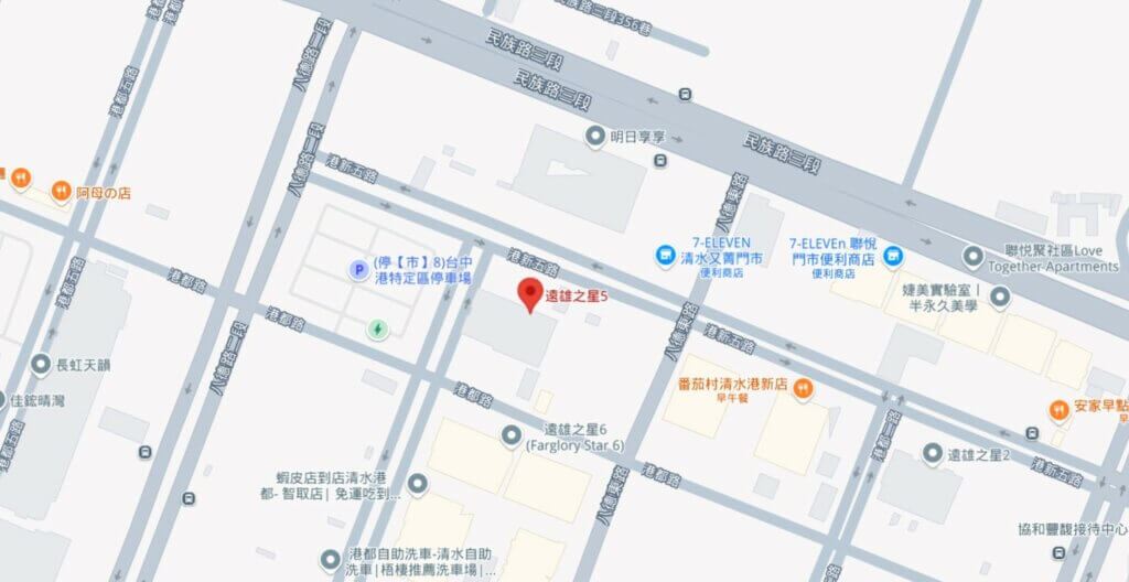 遠雄之星5-基地位置圖