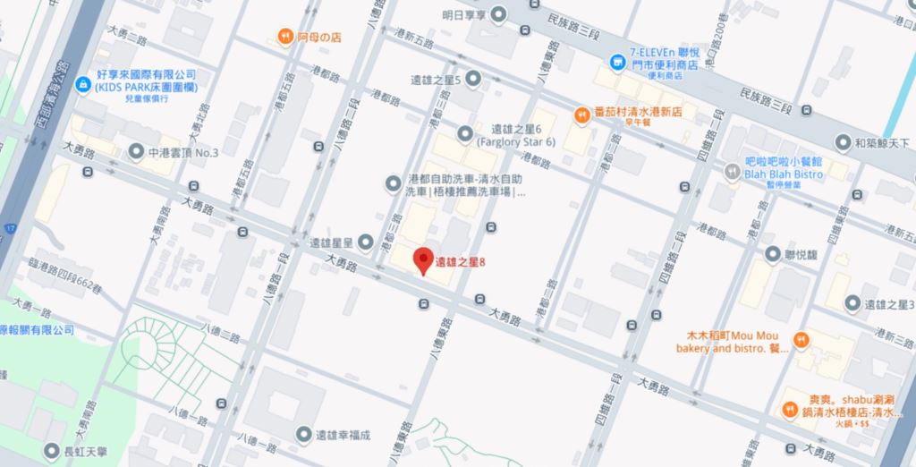 遠雄之星8-基地位置圖