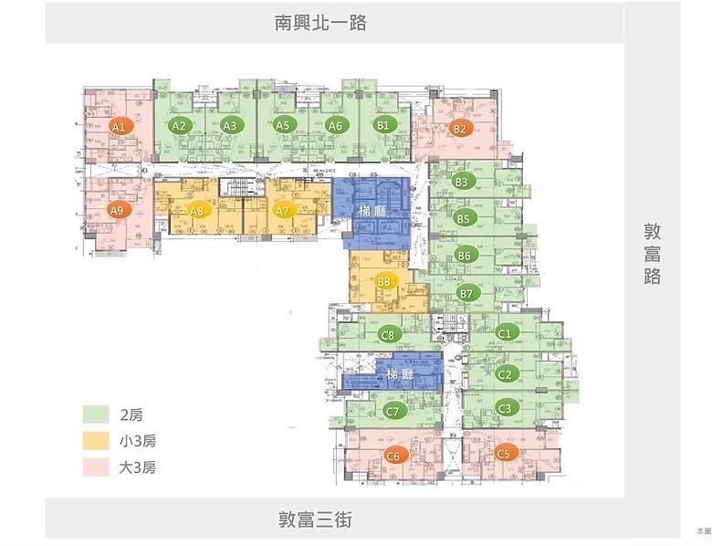 遠雄敦富-格局平面圖