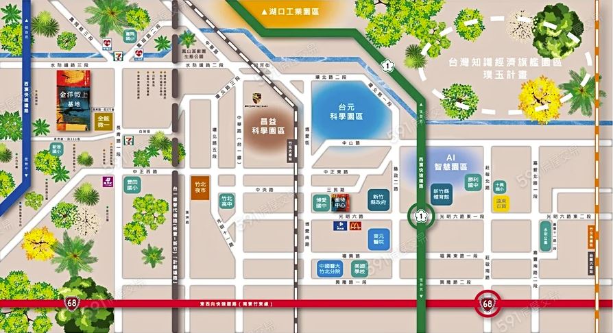 金洋微上-生活機能圖