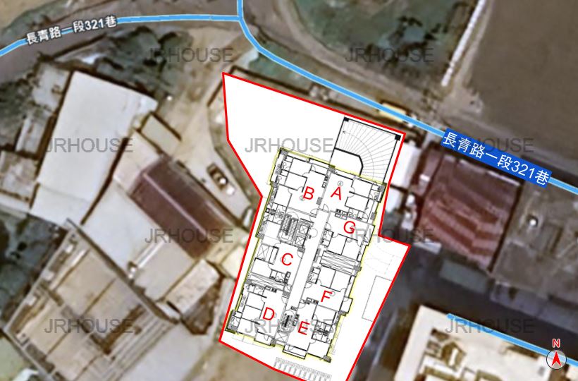 金洋微上-格局相對位置空拍圖-近景