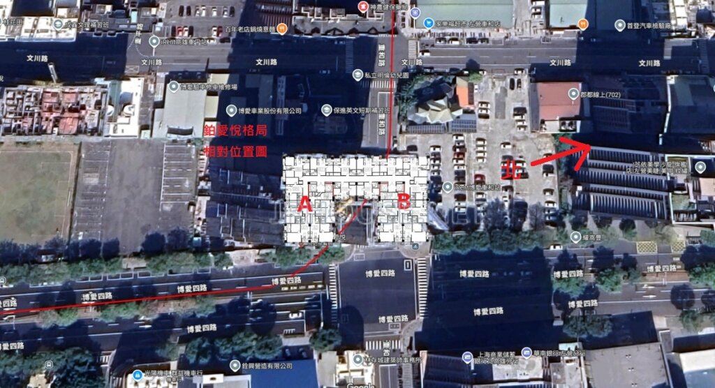 鉑愛悅-空拍格局相對位置圖-遠景